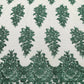 Valentina Floral embroider with sequins on a corded mesh lace fabric - sold by the yard. - New Creations Fabric & Foam Inc