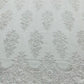 Valentina Floral embroider with sequins on a corded mesh lace fabric - sold by the yard. - New Creations Fabric & Foam Inc