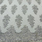 Valentina Floral embroider with sequins on a corded mesh lace fabric - sold by the yard. - New Creations Fabric & Foam Inc
